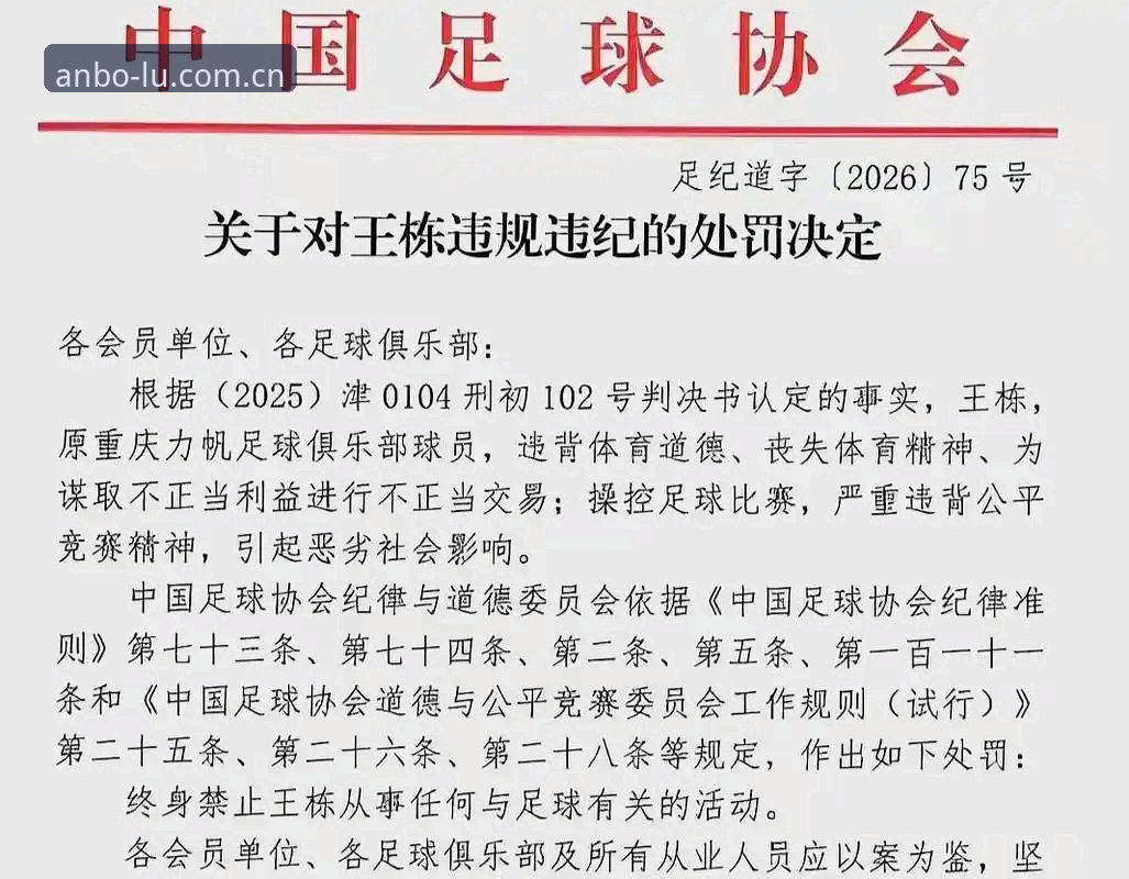 中国足协禁足名单深度解读指南：从安博体育官网看中国足球反腐风暴